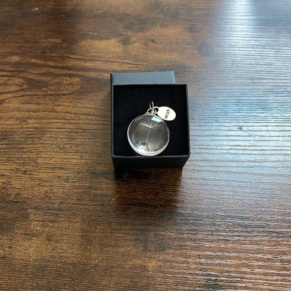 Dandelion Wish Pendant Necklace - Circle/Round - Picture 10 of 11